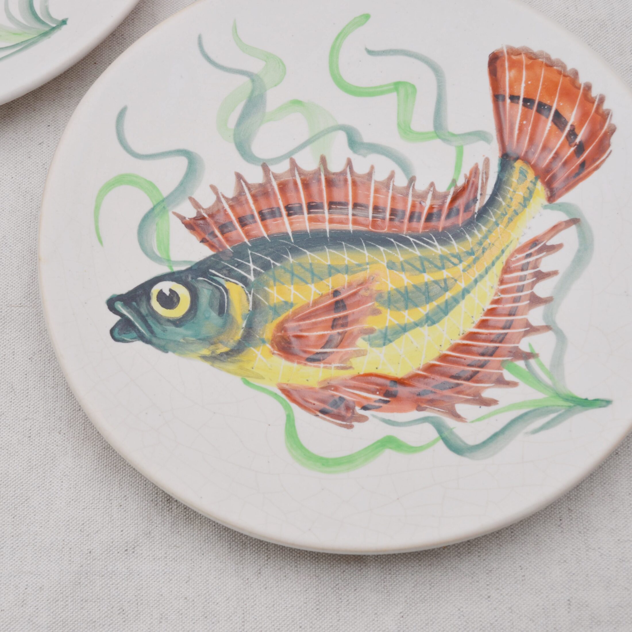 Les assiettes poisson Vallauris