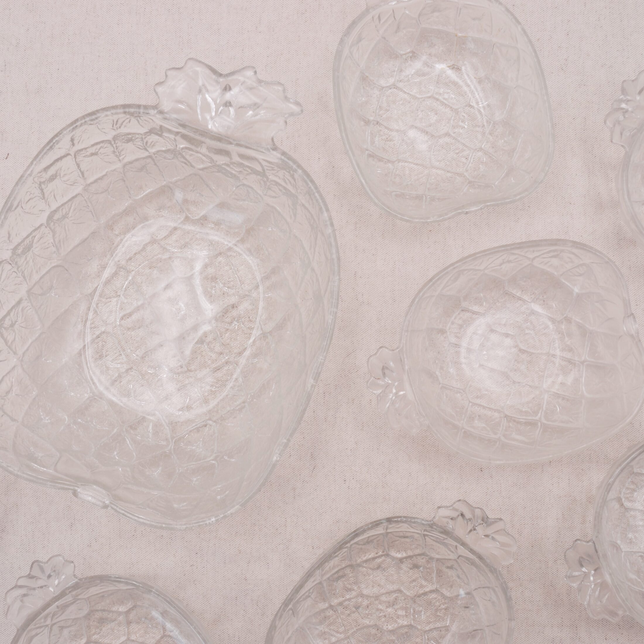 Le saladier et les coupelles ananas