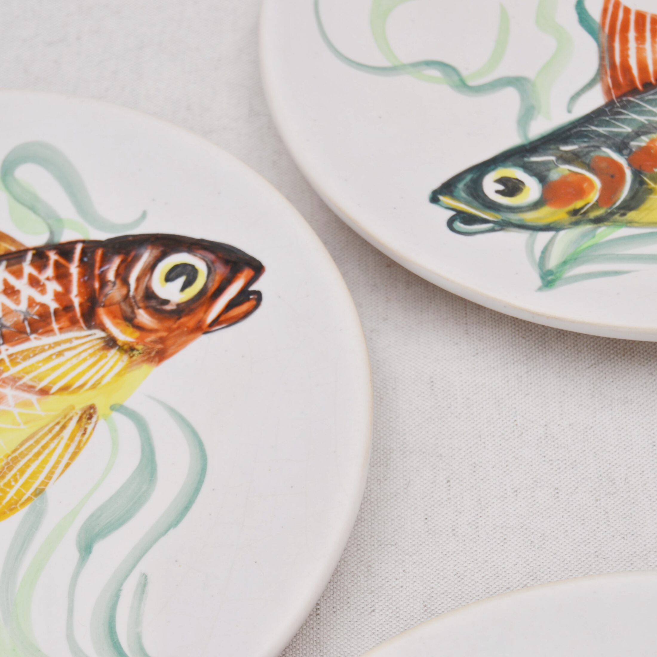 Les assiettes poisson Vallauris