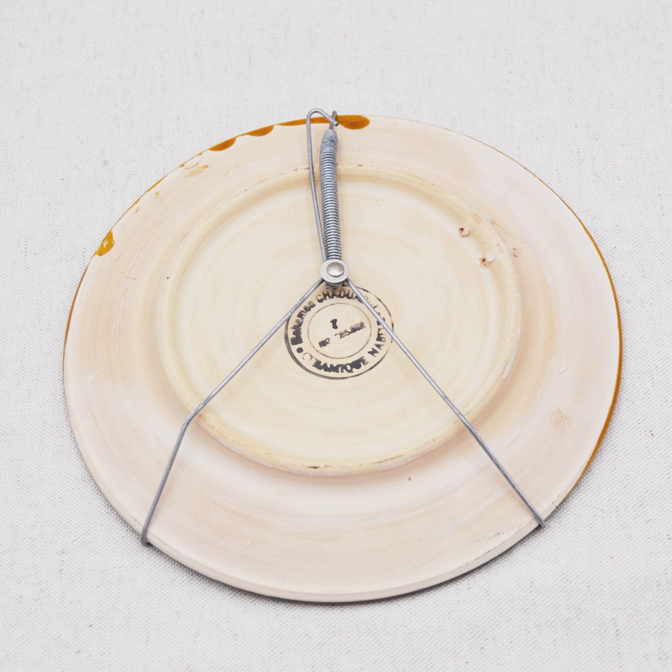 La petite assiette méditerranéenne jaune