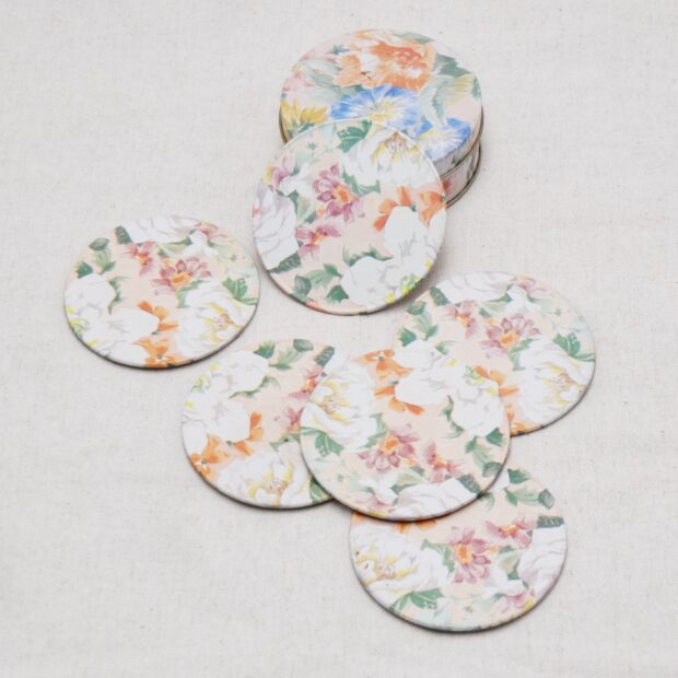 Les sous-verres fleuris