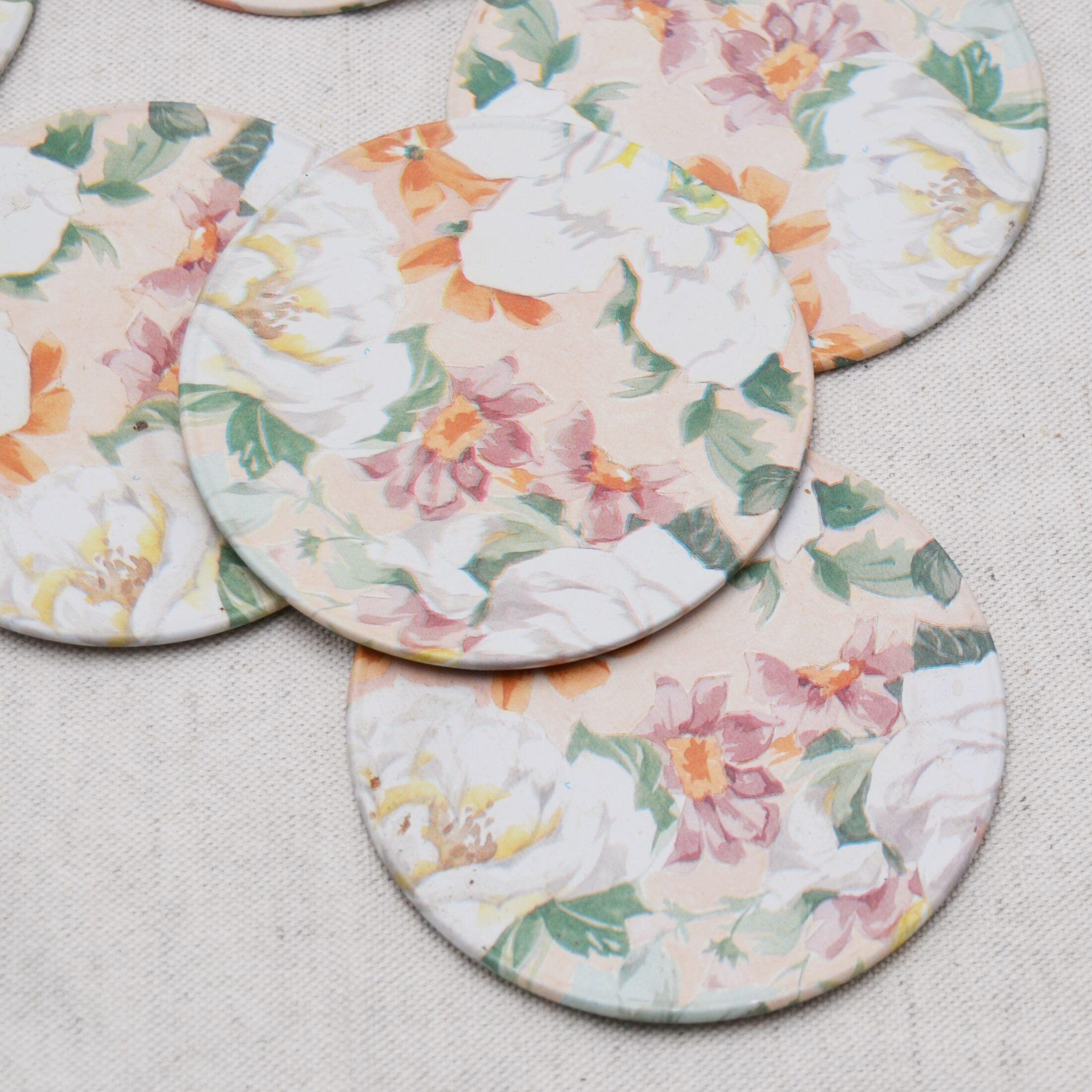 Les sous-verres fleuris