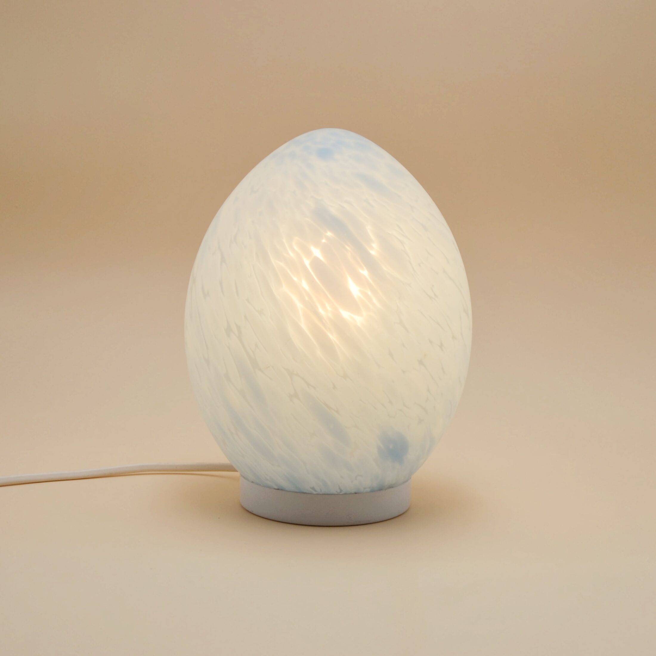 La lampe œuf bleue