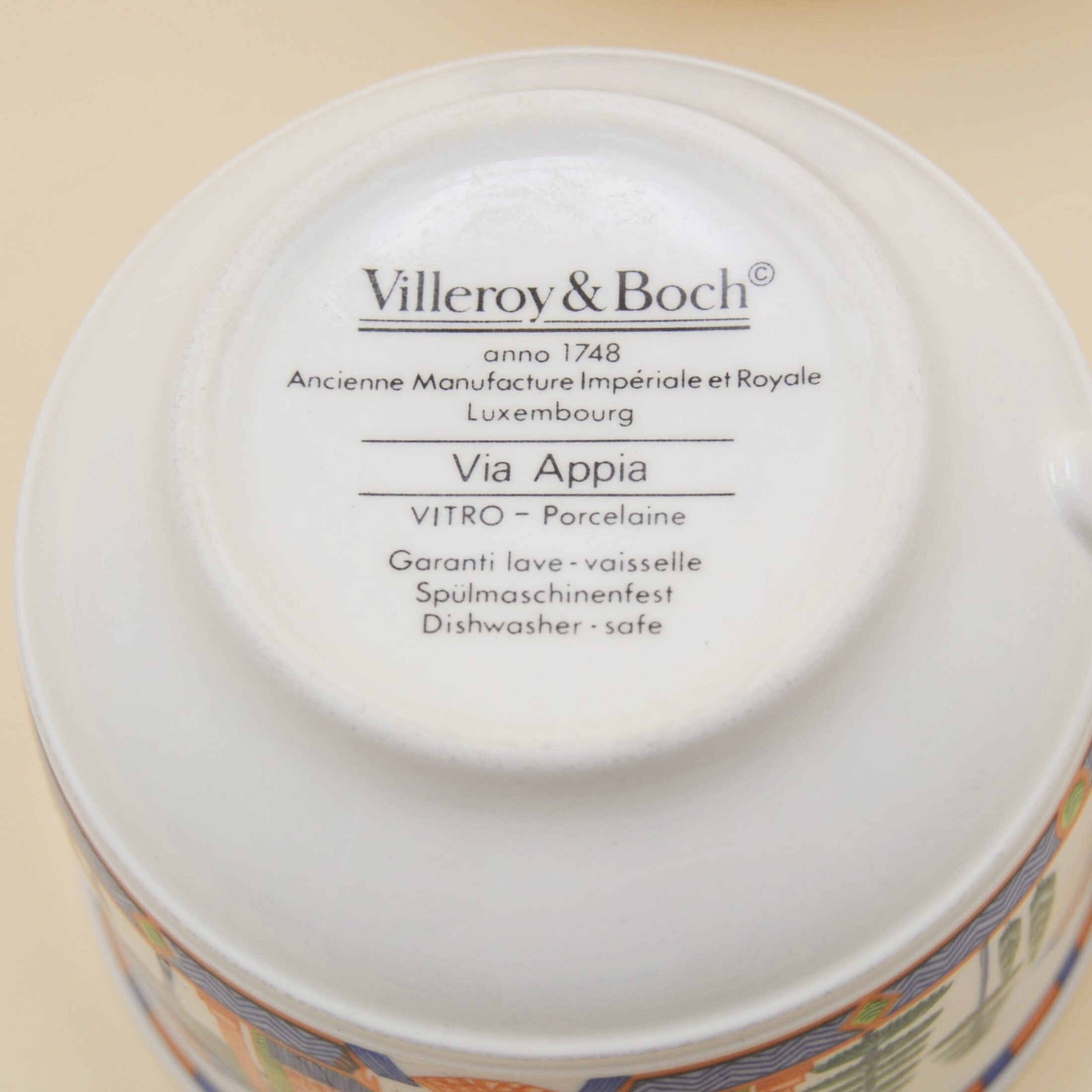 Les tasses Via Appia de Villeroy&Boch