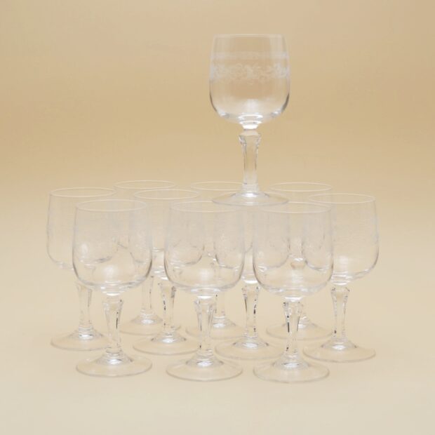 Les verres à pieds Matignon de Cristal d’Arques
