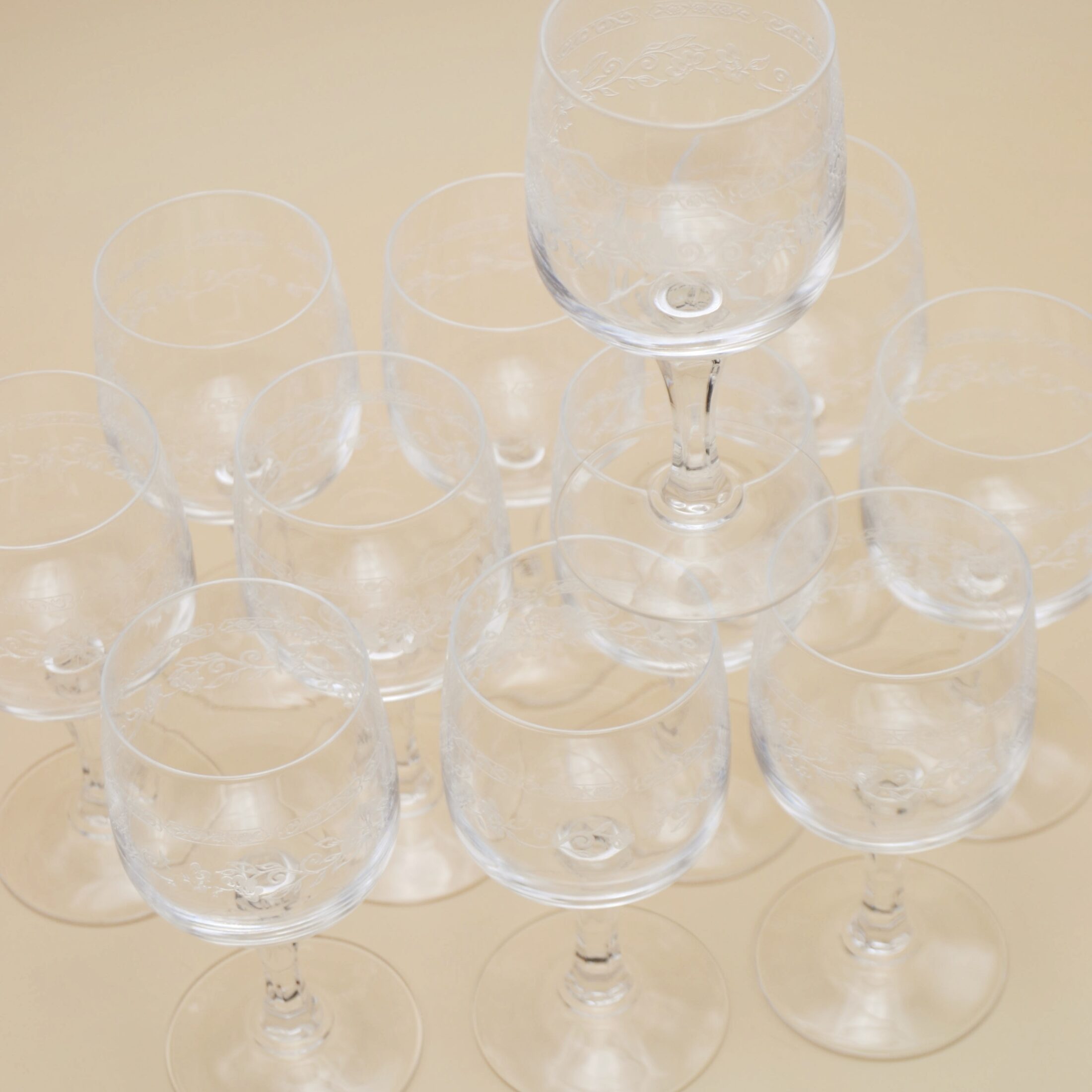 Les verres à pieds Matignon de Cristal d’Arques