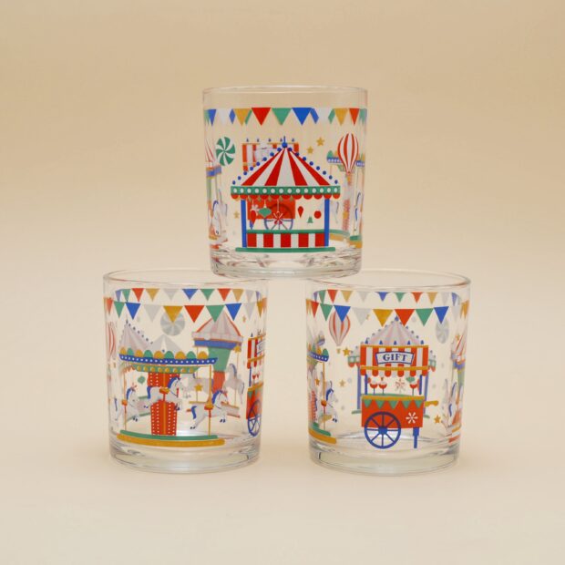 Les verres à la fête foraine