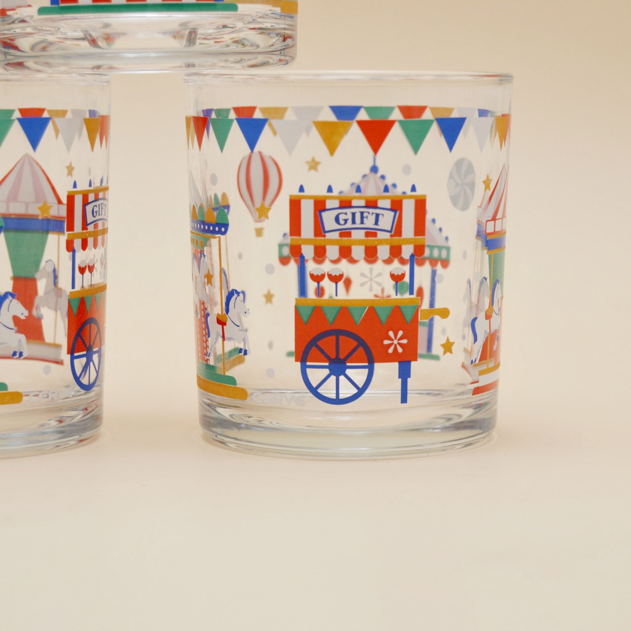 Les verres à la fête foraine