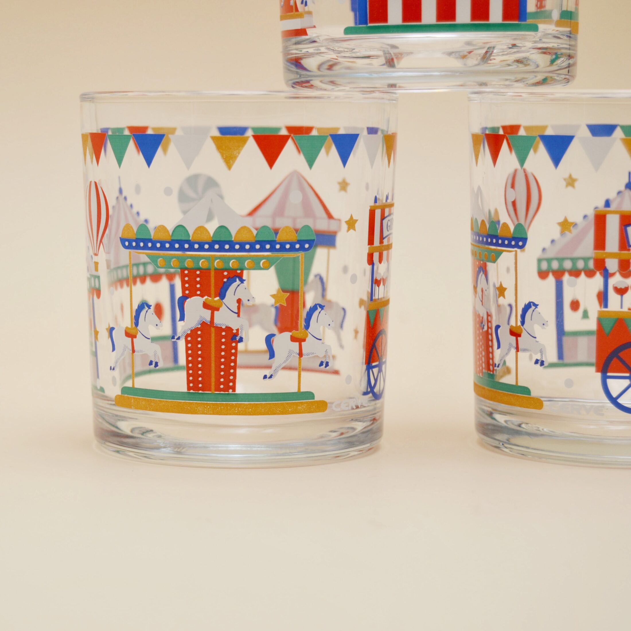 Les verres à la fête foraine
