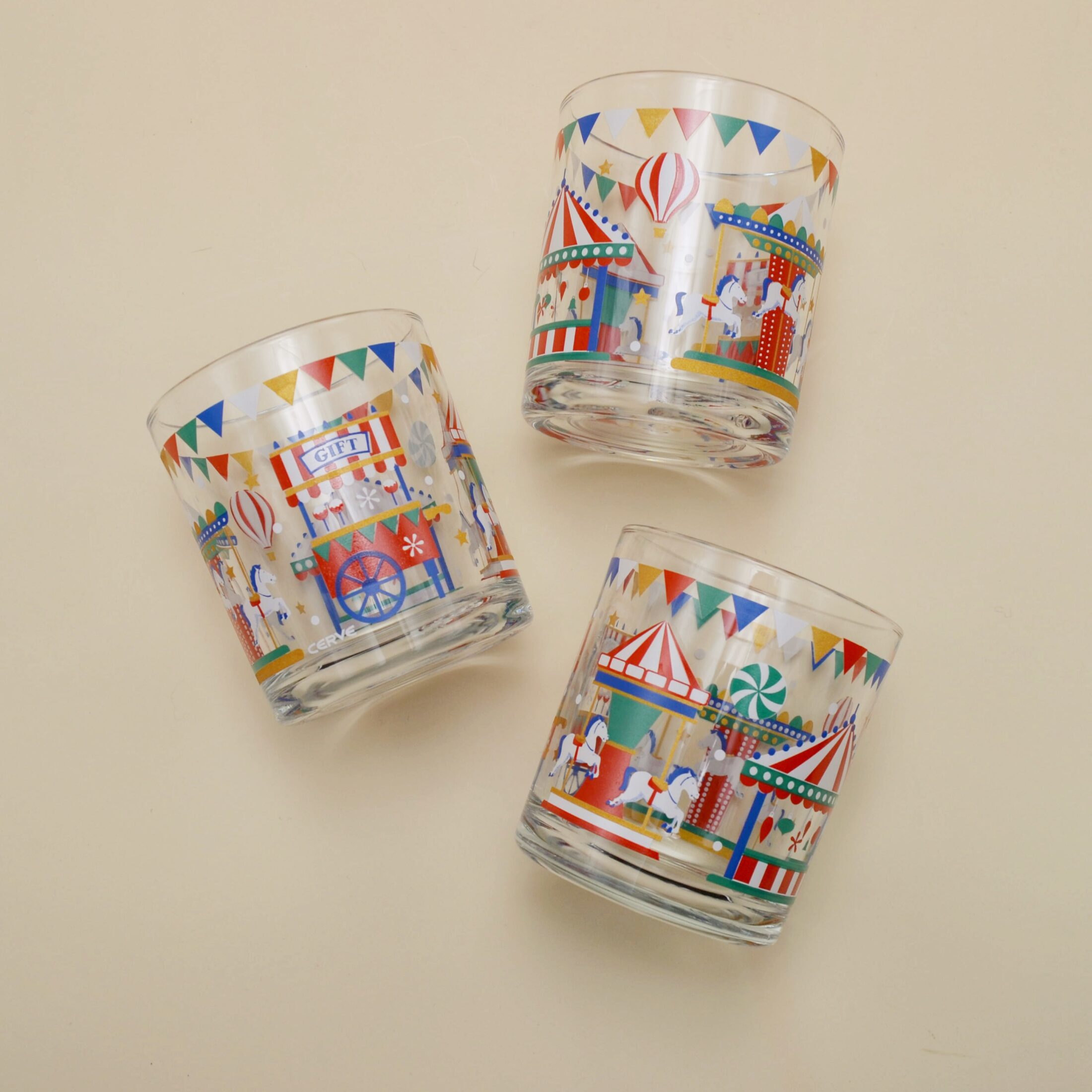 Les verres à la fête foraine