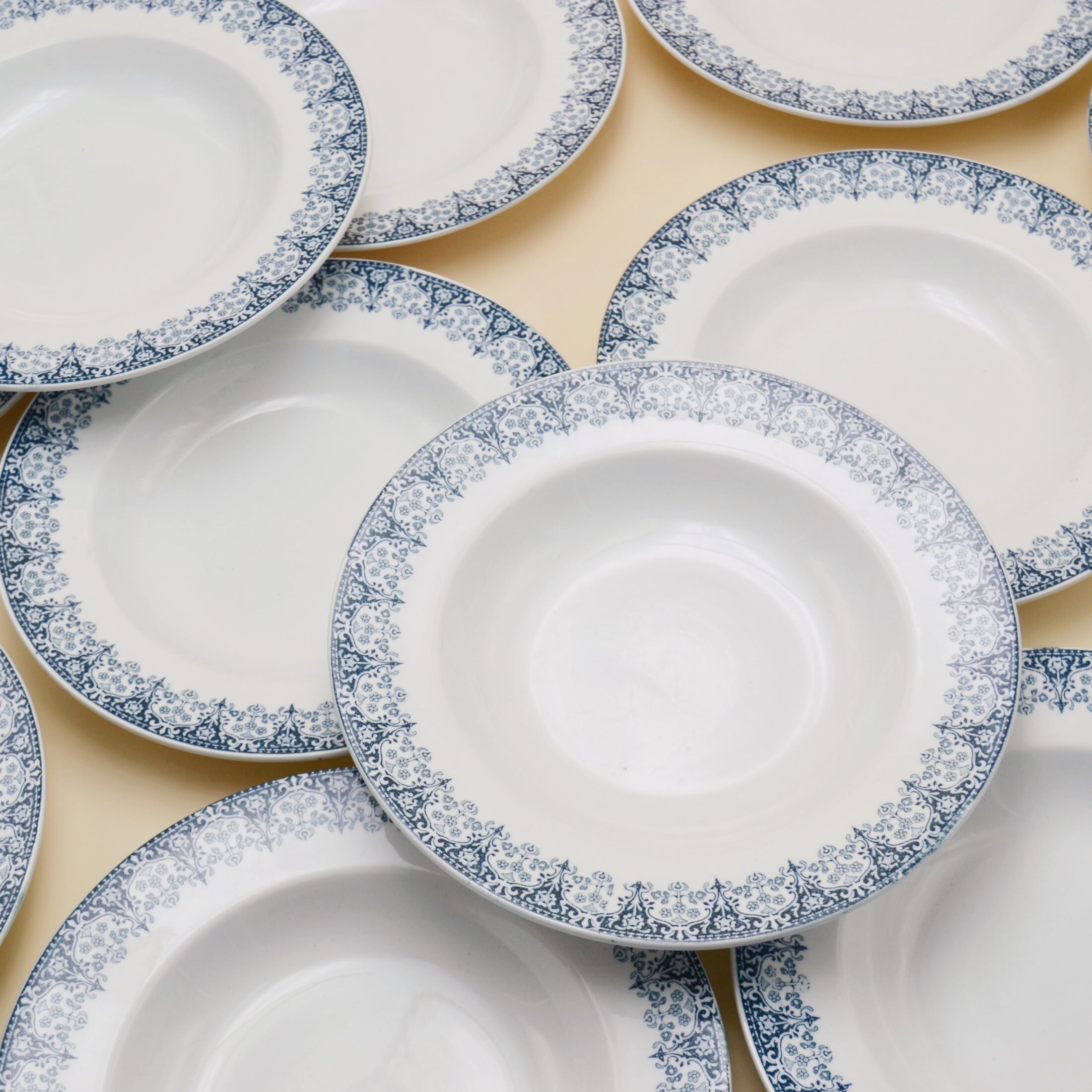 Les assiettes creuses Feston de Lunéville