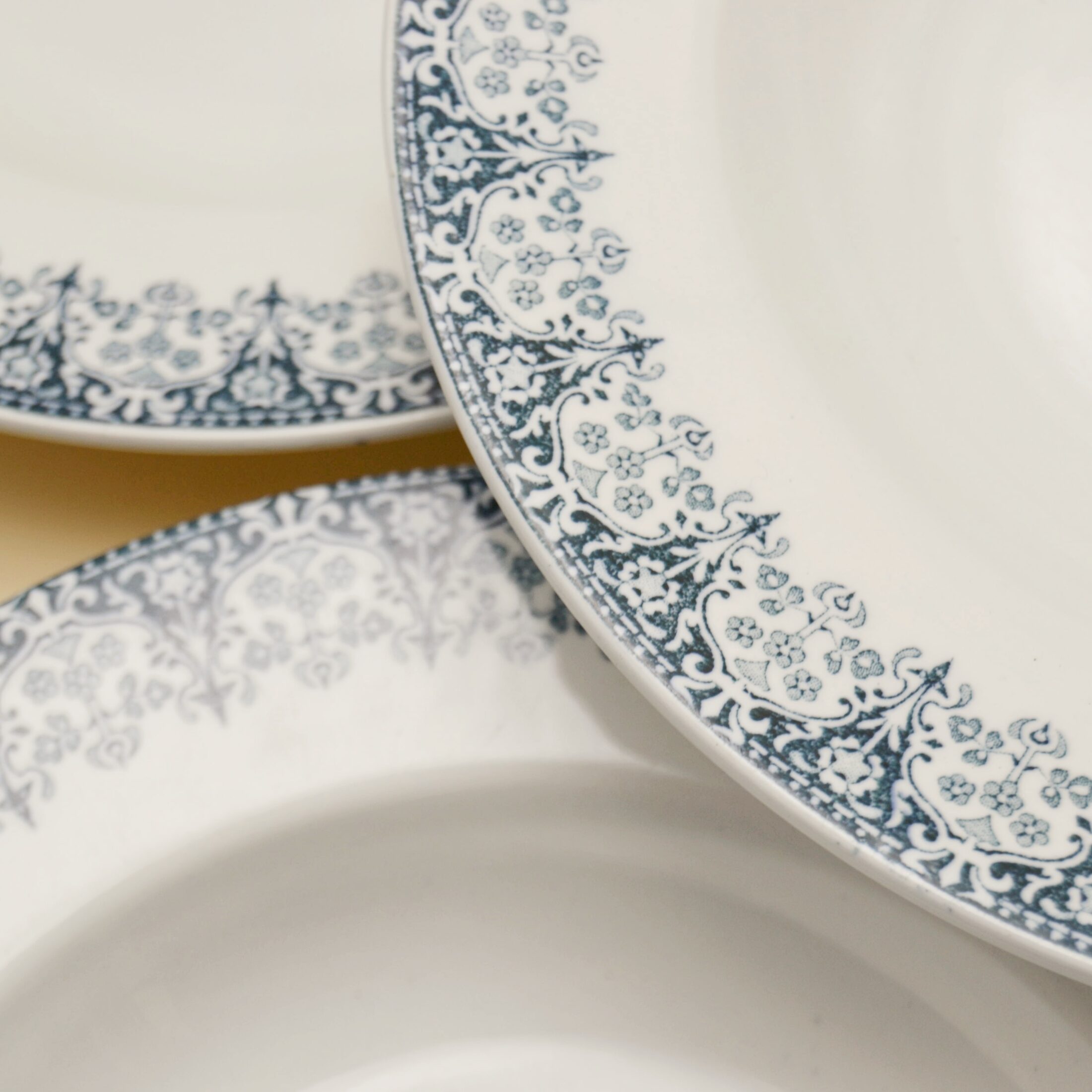 Les assiettes creuses Feston de Lunéville