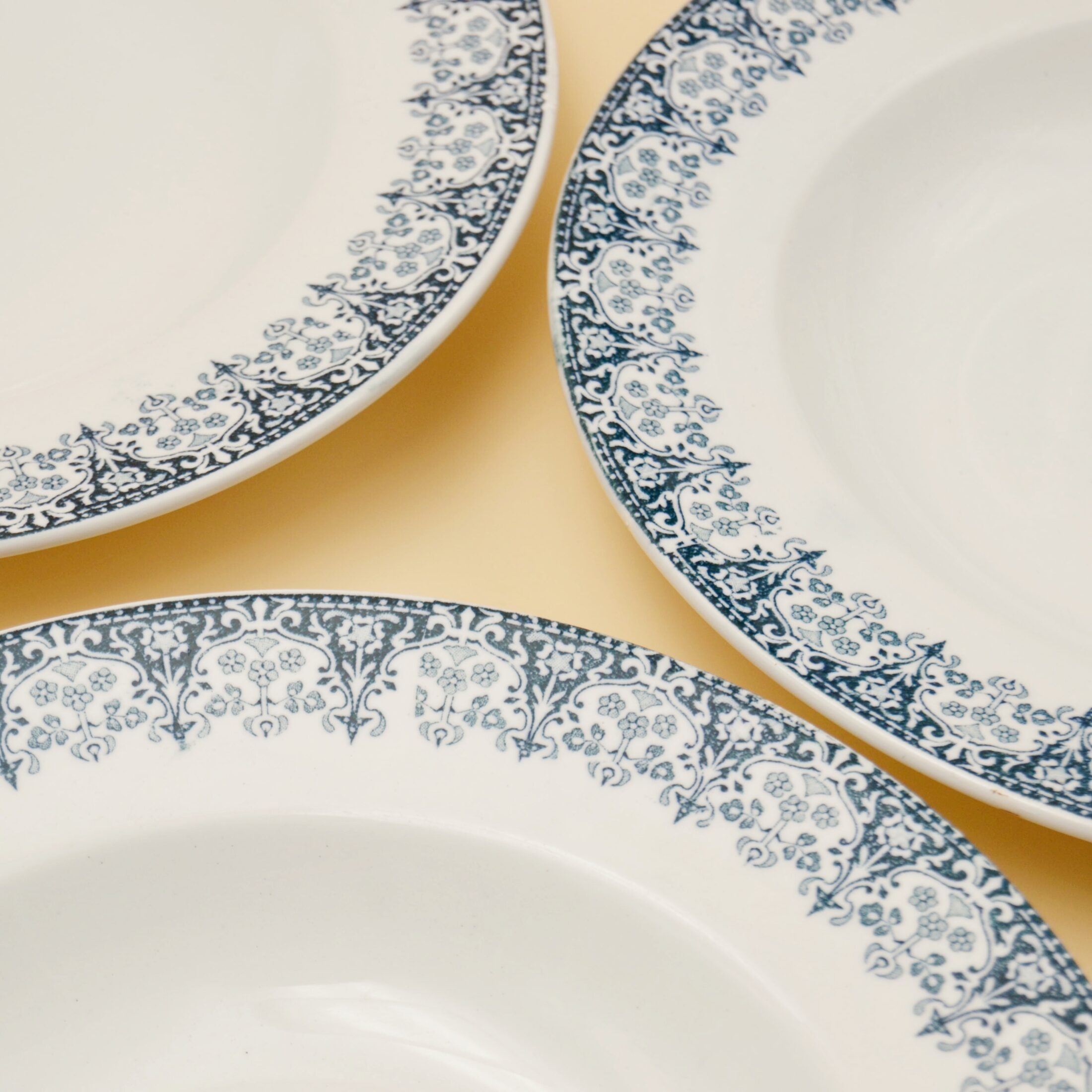 Les assiettes creuses Feston de Lunéville