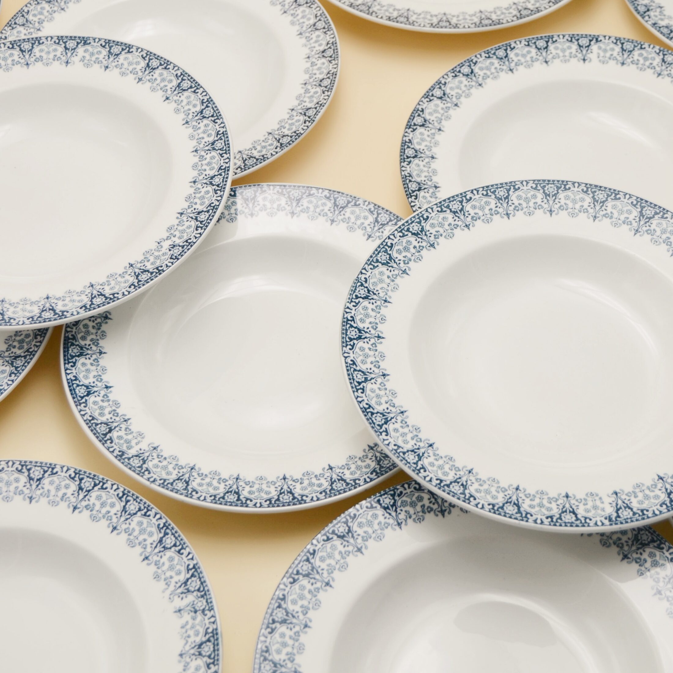 Les assiettes creuses Feston de Lunéville