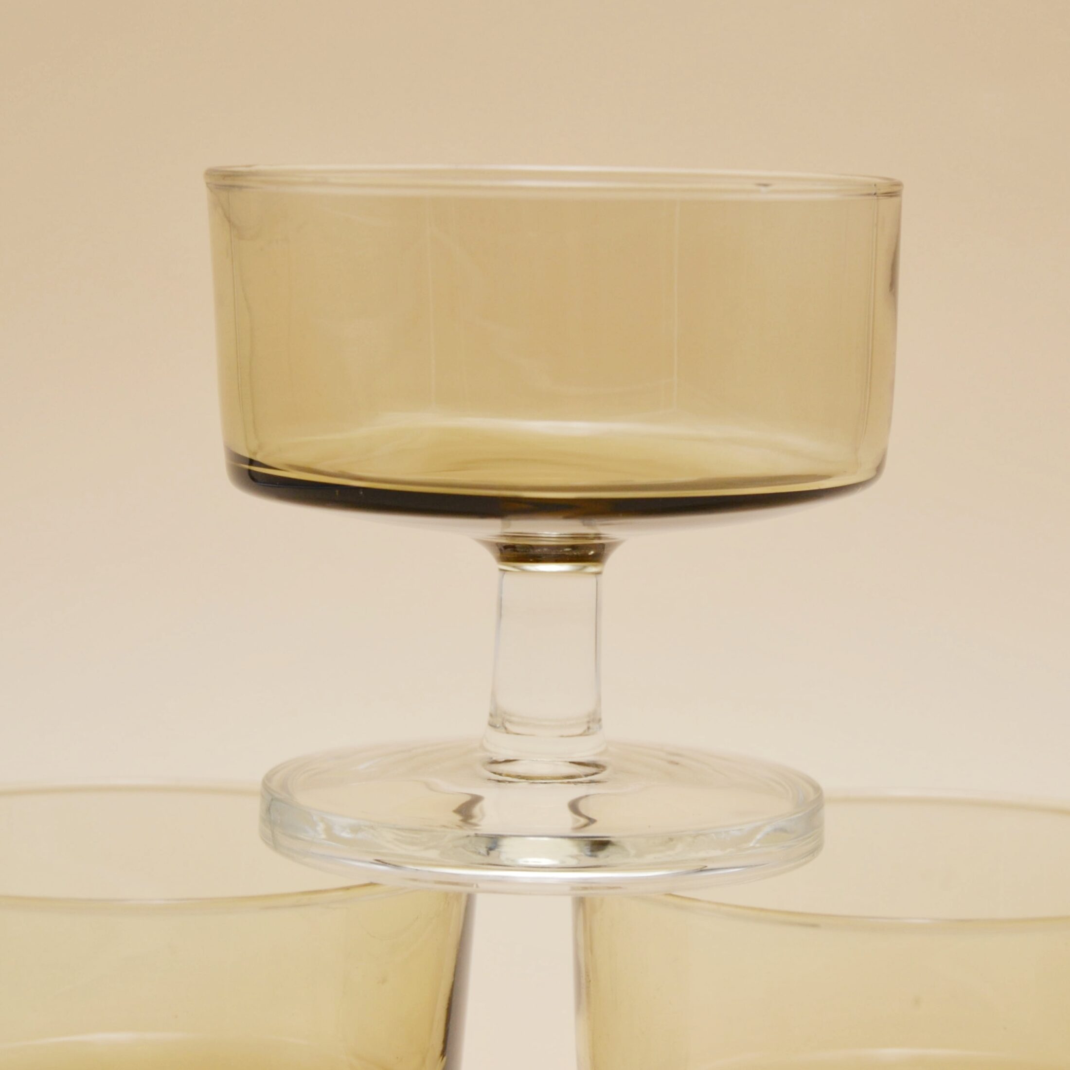 Les coupes en verre fumé